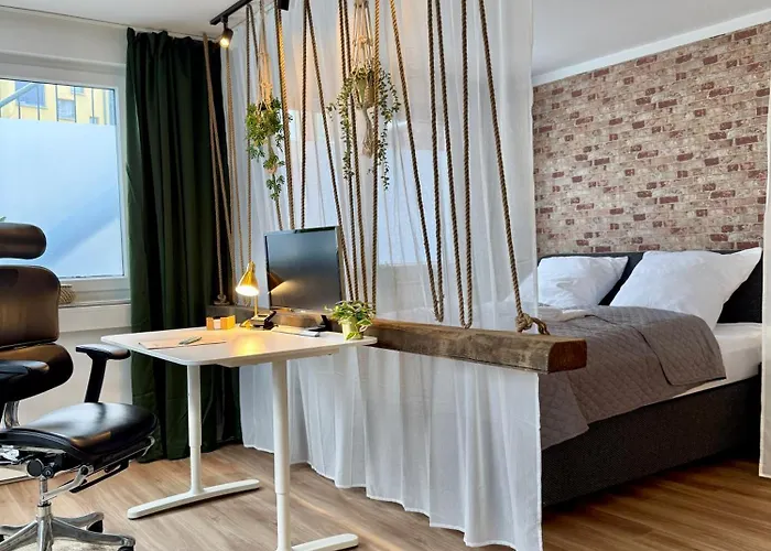 Work And Relax Design-loft Mit Schreibtisch, Starlink Wifi Und Parkplatz Lejlighed